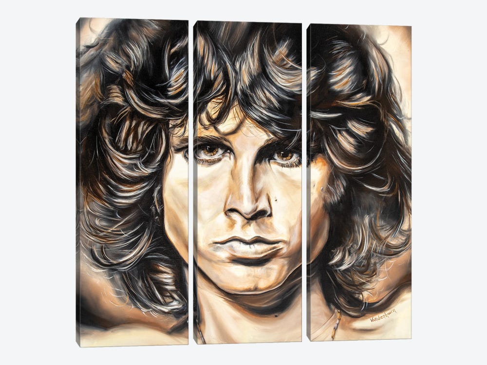 Jim Morrison - Light My Fire by Bobby Vandenhoorn 3-piece Canvas Artwork