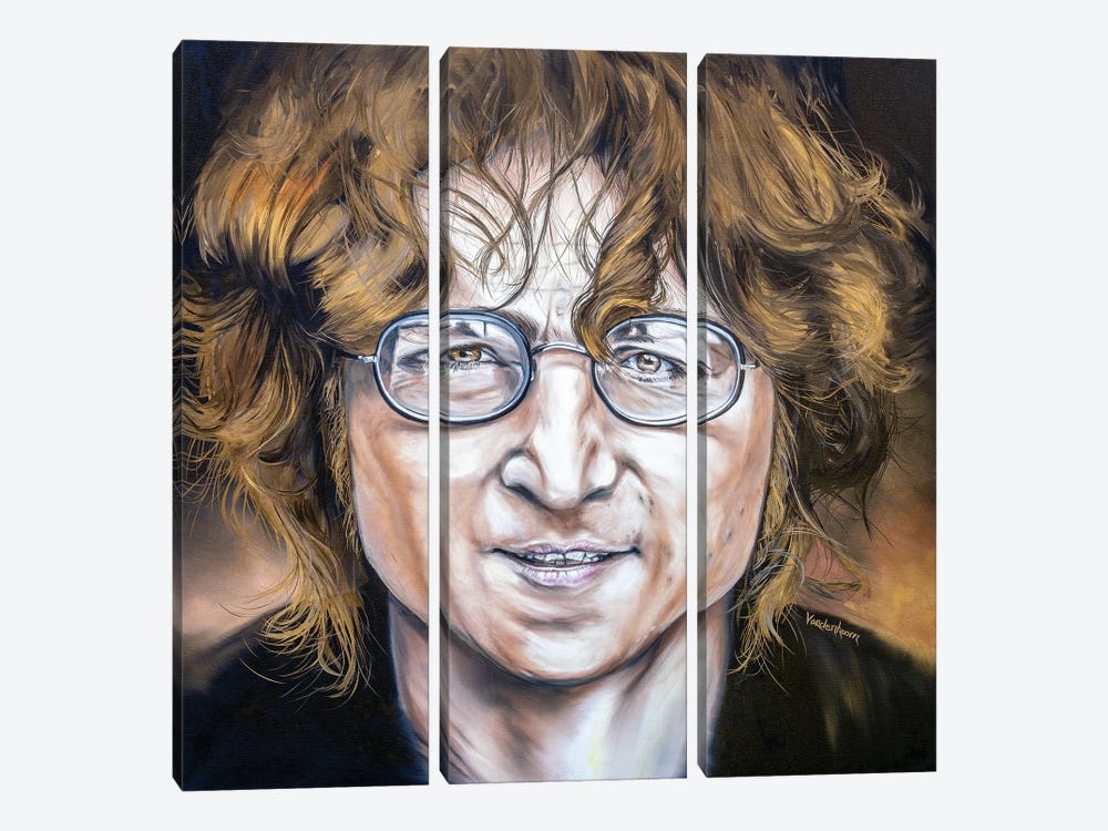 John Lennon by Bobby Vandenhoorn 3-piece Art Print