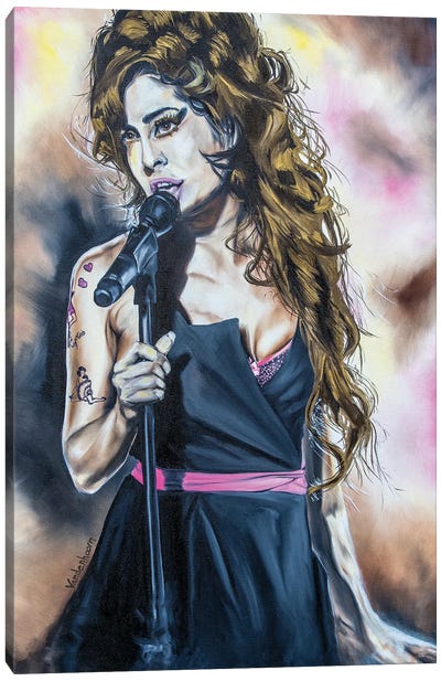 Amy Winehouse Canvas Art Print - Bobby Vandenhoorn