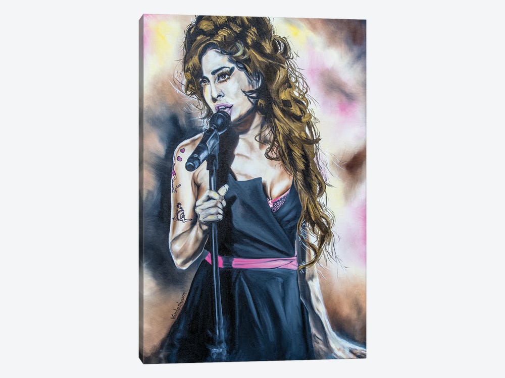 Amy Winehouse by Bobby Vandenhoorn 1-piece Canvas Artwork
