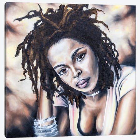Lauryn Hill - Ready Or Not Canvas Print #BYV30} by Bobby Vandenhoorn Art Print