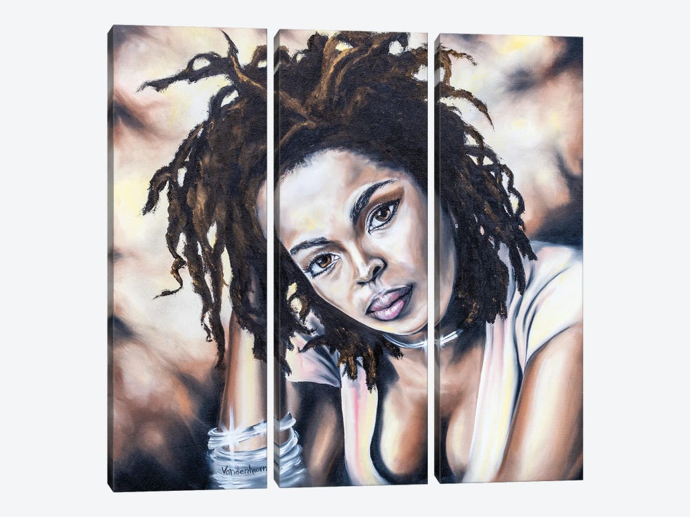 Lauryn Hill - Ready Or Not by Bobby Vandenhoorn 3-piece Canvas Art Print
