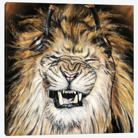 Lion Canvas Print #BYV31} by Bobby Vandenhoorn Canvas Print