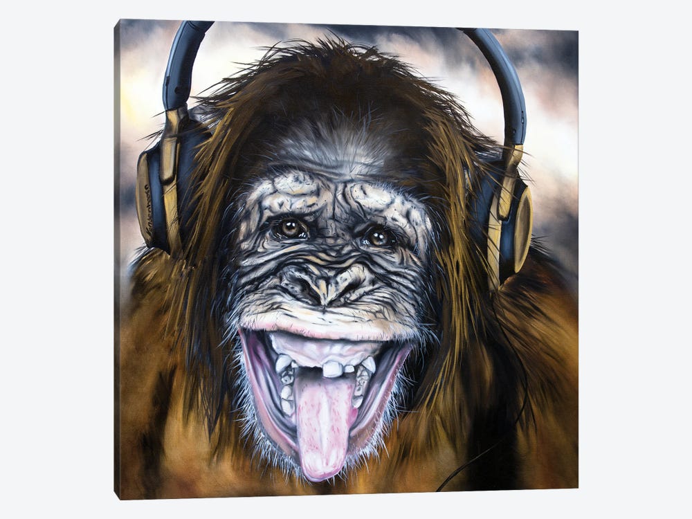 Funky Monkey by Bobby Vandenhoorn 1-piece Art Print
