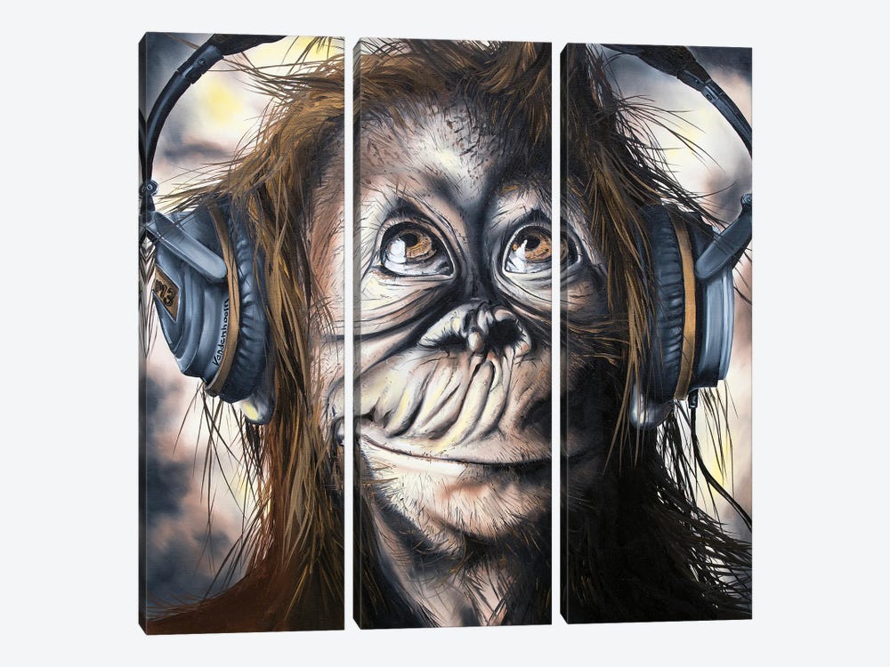 Monkey Bars by Bobby Vandenhoorn 3-piece Canvas Wall Art