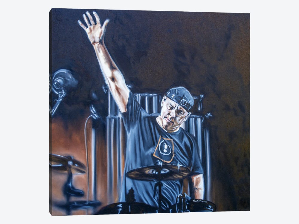 Neil Peart by Bobby Vandenhoorn 1-piece Canvas Art