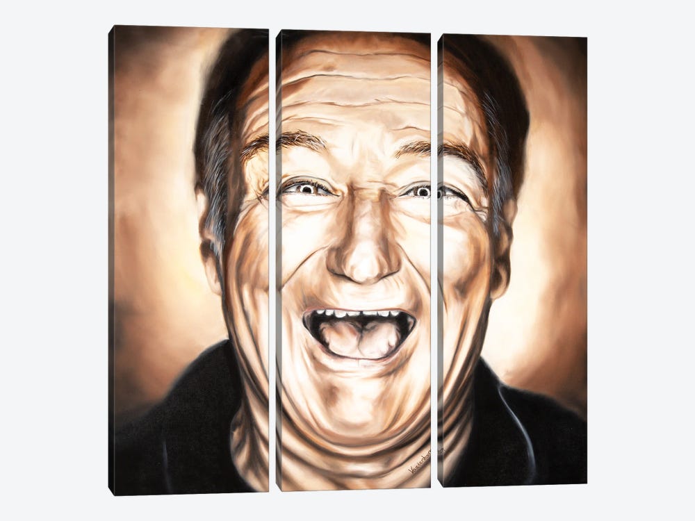 Robin Williams by Bobby Vandenhoorn 3-piece Art Print