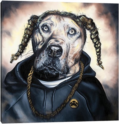 Snoop Dog Dog Canvas Art Print - Bobby Vandenhoorn