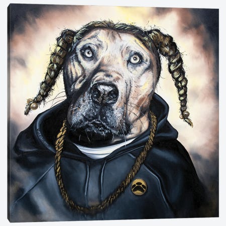 Snoop Dog Dog Canvas Print #BYV44} by Bobby Vandenhoorn Canvas Print