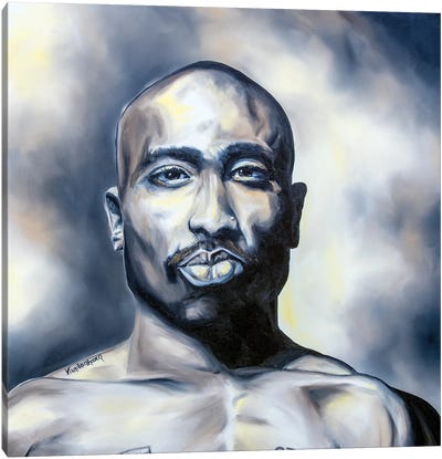 Tupac Canvas Art Print - Bobby Vandenhoorn