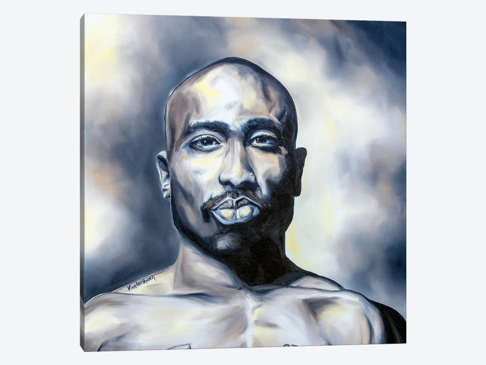 Tupac by Bobby Vandenhoorn 1-piece Canvas Wall Art