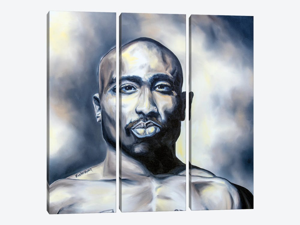 Tupac by Bobby Vandenhoorn 3-piece Canvas Art
