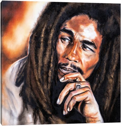 Bob Marley Canvas Art Print - Bobby Vandenhoorn