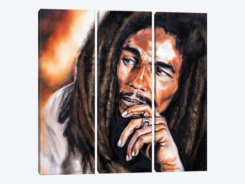 Bob Marley by Bobby Vandenhoorn 3-piece Canvas Artwork