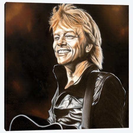 Bon Jovi Canvas Print #BYV7} by Bobby Vandenhoorn Art Print