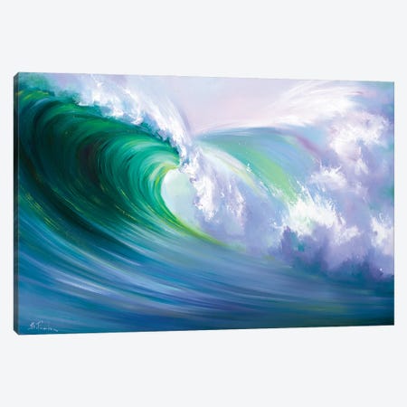 Fresh Wave Canvas Print #BZH105} by Bozhena Fuchs Canvas Art