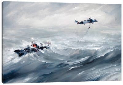 A Rescue Mission Canvas Art Print - Bozhena Fuchs