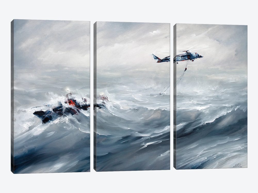 A Rescue Mission by Bozhena Fuchs 3-piece Art Print
