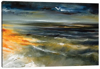 The Rough Sea Canvas Art Print - Bozhena Fuchs