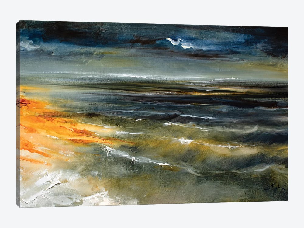 The Rough Sea by Bozhena Fuchs 1-piece Canvas Art Print