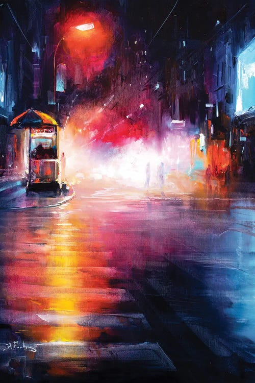 West 49th Street, Manhattan, NY by Bozhena Fuchs wall art