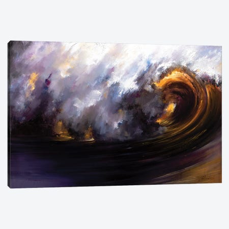 The Gold Wave Canvas Print #BZH122} by Bozhena Fuchs Canvas Print