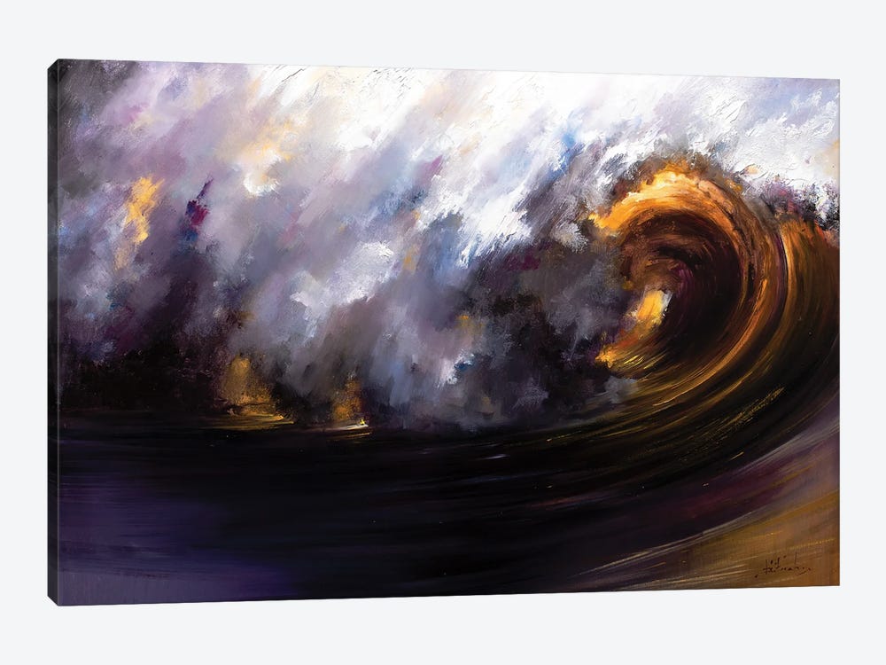 The Gold Wave by Bozhena Fuchs 1-piece Art Print