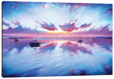 Sea Idyll Canvas Art Print - Bozhena Fuchs