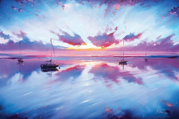 Pastel Impressionism: Sea Idyll by Bozhena Fuchs