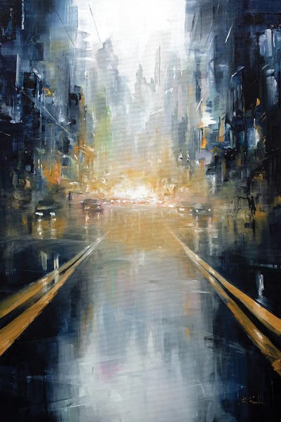 City Energy by Bozhena Fuchs framed wall art