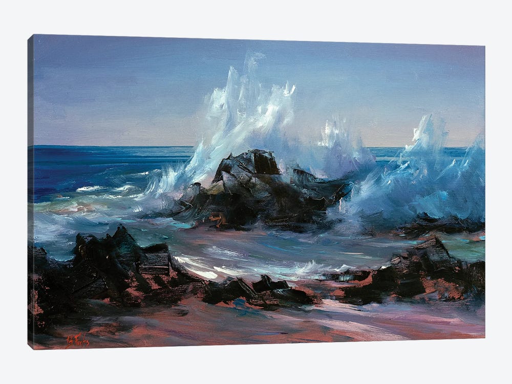Wave Crashing by Bozhena Fuchs 1-piece Art Print