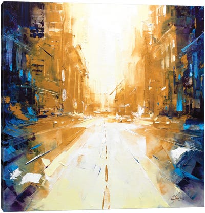 City Abstract Canvas Art Print - Bozhena Fuchs