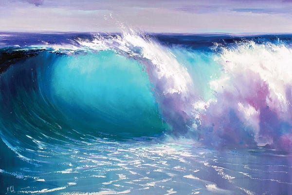 Bozhena Fuchs: Blue Wave by Bozhena Fuchs