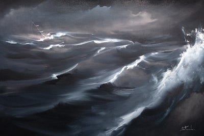 Night Storm by Bozhena Fuchs framed wall art