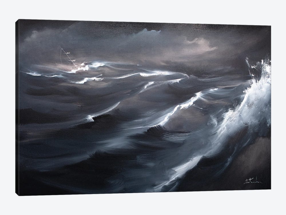 Night Storm by Bozhena Fuchs 1-piece Canvas Print