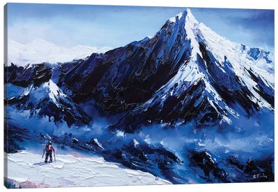 The Climber Canvas Art Print - Extreme Sports Art