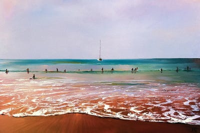 In Waiting For The Wave by Bozhena Fuchs framed wall art