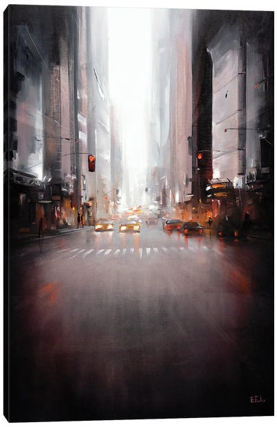 Street Moment Canvas Art Print - Bozhena Fuchs