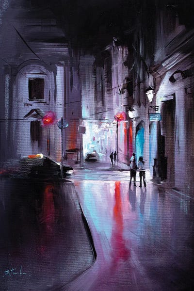 Moody Atmospheres: A Walk At Midnight by Bozhena Fuchs