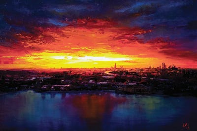 London Skyline by Bozhena Fuchs framed wall art