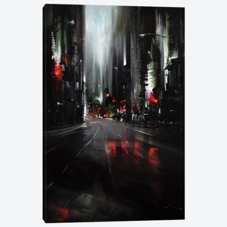 City At Night Canvas Print #BZH160} by Bozhena Fuchs Canvas Print