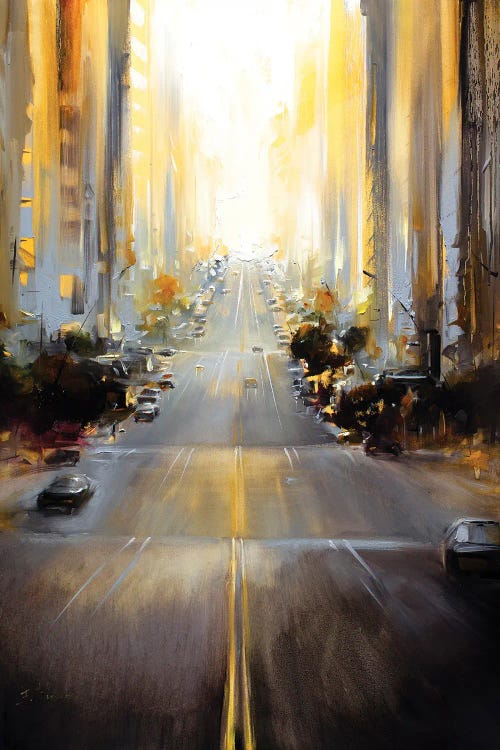 Sunrise Over The City by Bozhena Fuchs wall art