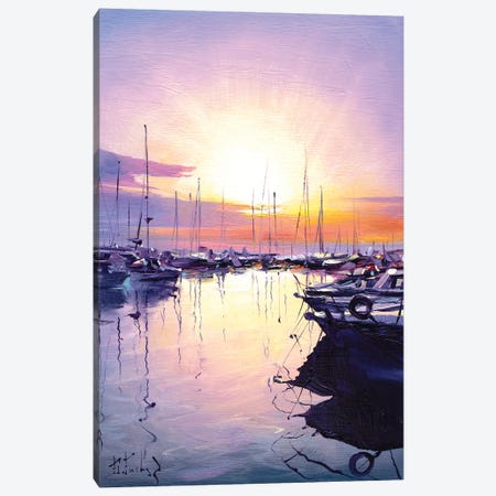 Sunrise On The Adriatic Sea Canvas Print #BZH163} by Bozhena Fuchs Canvas Art Print