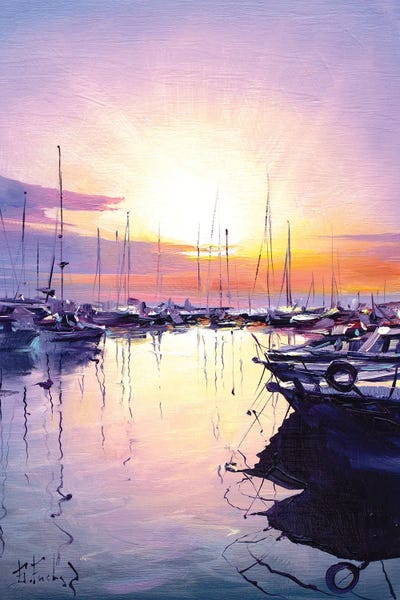 Bozhena Fuchs: Sunrise On The Adriatic Sea by Bozhena Fuchs