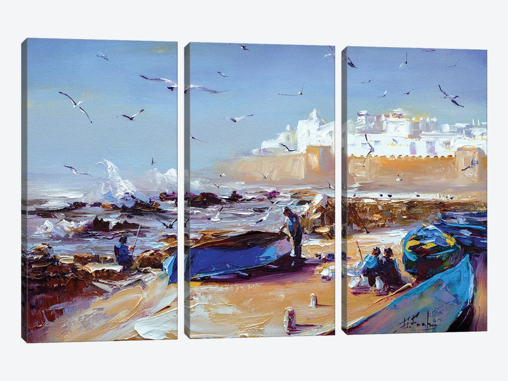 Essaouira, Morocco by Bozhena Fuchs 3-piece Canvas Art