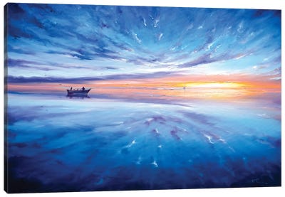 Into The Sunrise Canvas Art Print - Bozhena Fuchs