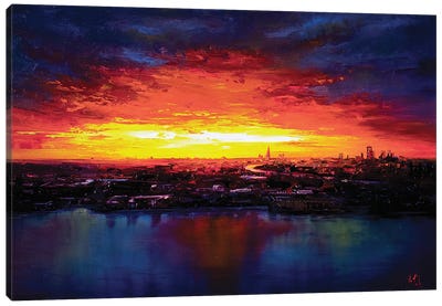 London Skyline Canvas Art Print - Bozhena Fuchs