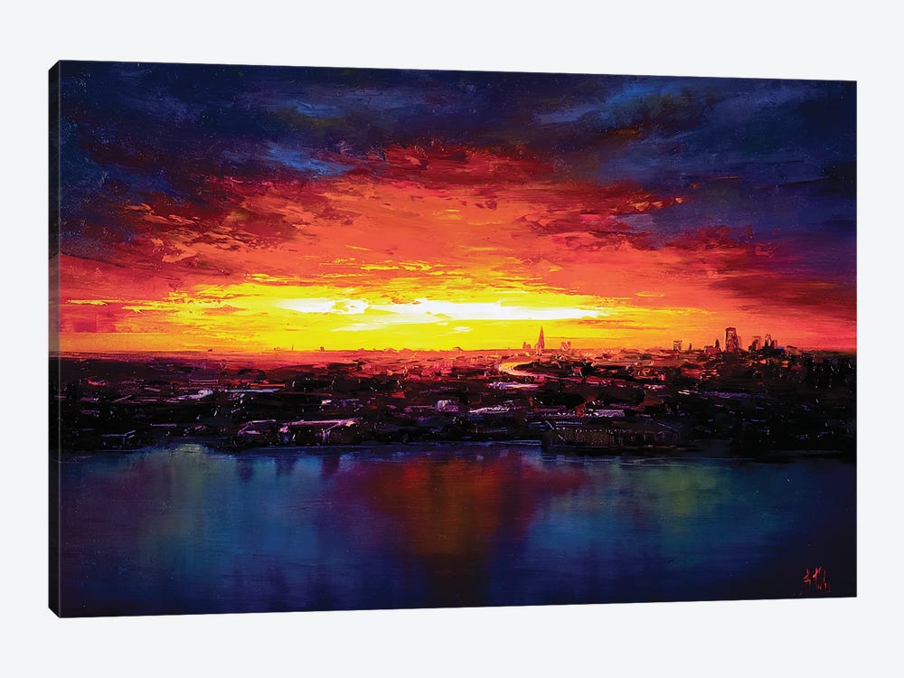 London Skyline by Bozhena Fuchs 1-piece Canvas Art Print