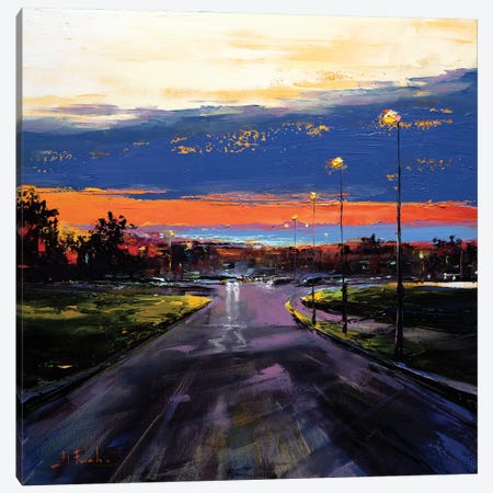 Warm Sunset Canvas Print #BZH173} by Bozhena Fuchs Canvas Artwork