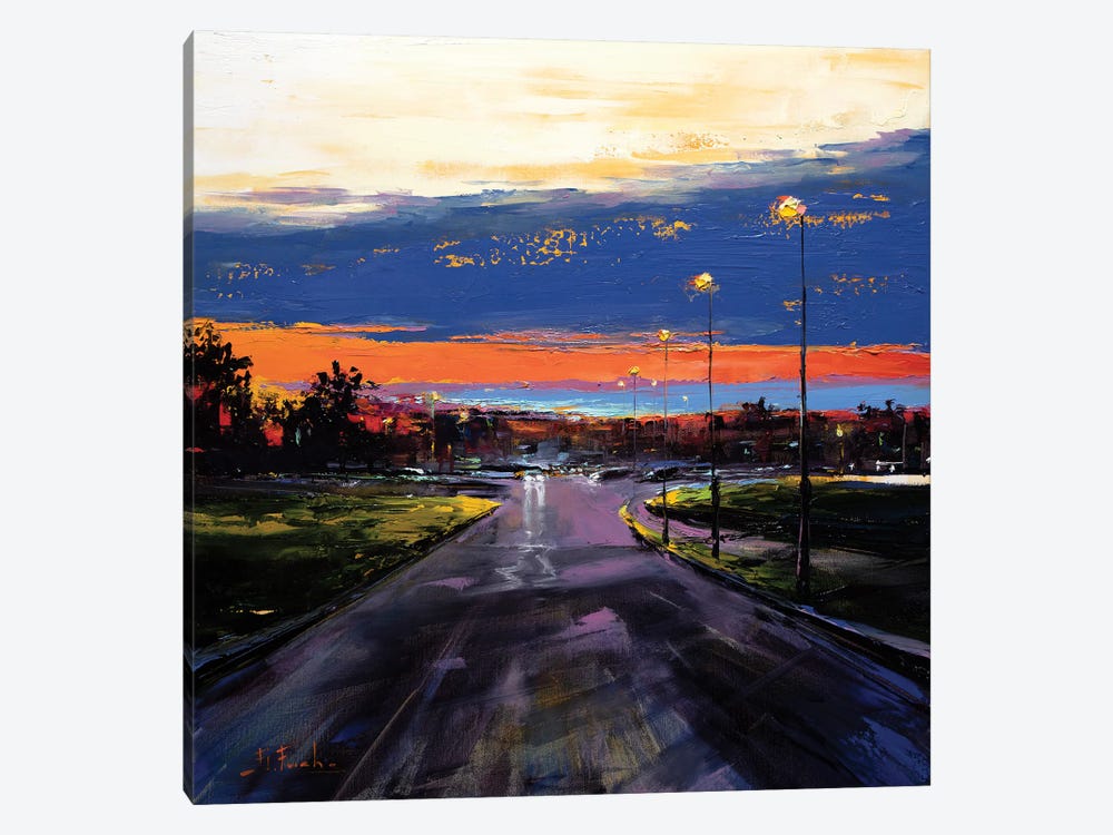 Warm Sunset by Bozhena Fuchs 1-piece Canvas Print
